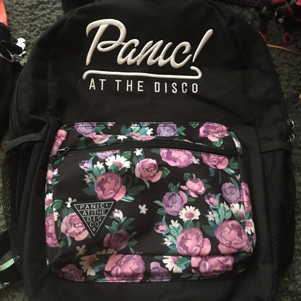 Panic! At the Disco retired flower backpack